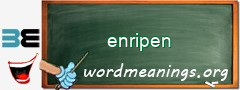 WordMeaning blackboard for enripen